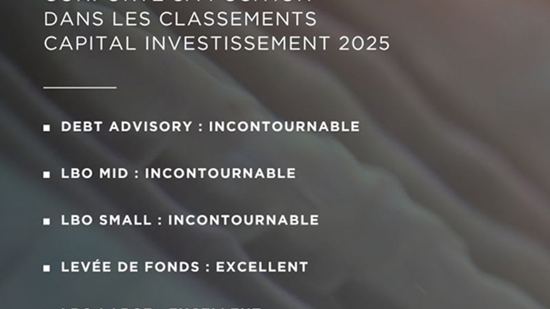 Edmond de Rothschild Corporate Finance conforte sa position avec 5 distinctions