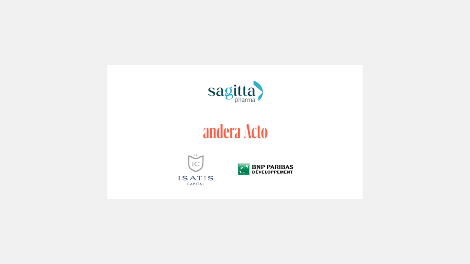 Edmond de Rothschild conseille les actionnaires de Sagitta Pharma dans le cadre de la prise de contrôle du Groupe par son management avec le soutien d’Andera Partners et de ses partenaires historiques Isatis Capital et BNP Paribas Développement